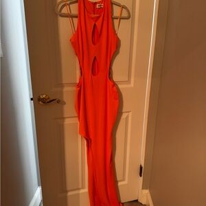 COPY - Superdown Orange Halter Bodycon Dress